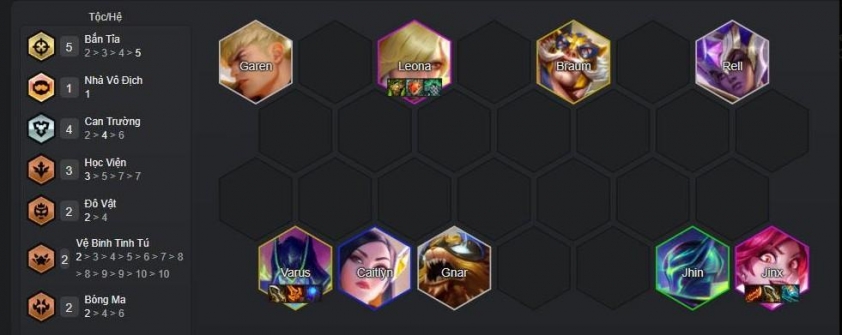 Cuối game với đội hình Varus Can Trường hoàn chỉnh Kết thúc trận đấu với đội hình Varus Can Trường