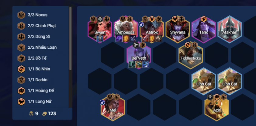 Đội hình Bel'veth Carry tiêu chuẩn Đội hình Bel'veth Carry DTCL Mùa 16