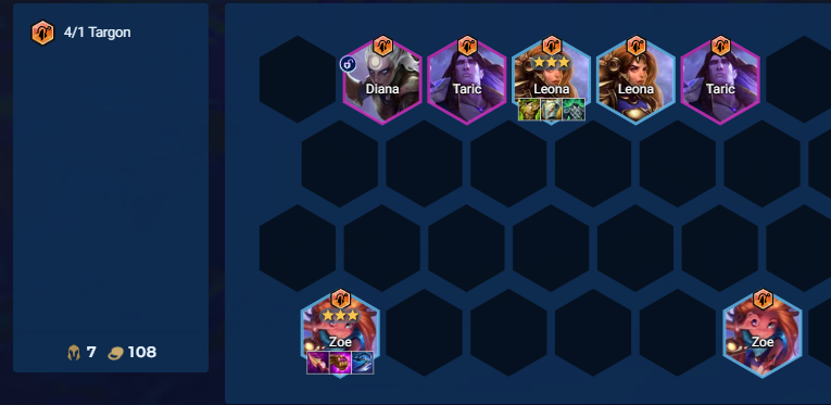 Giai đoạn giữa game Targon DTCL Mùa 16