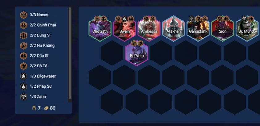 Giai đoạn giữa game với Ambessa và Bel'veth Chiến thuật giữa game đội hình Bel'veth Carry