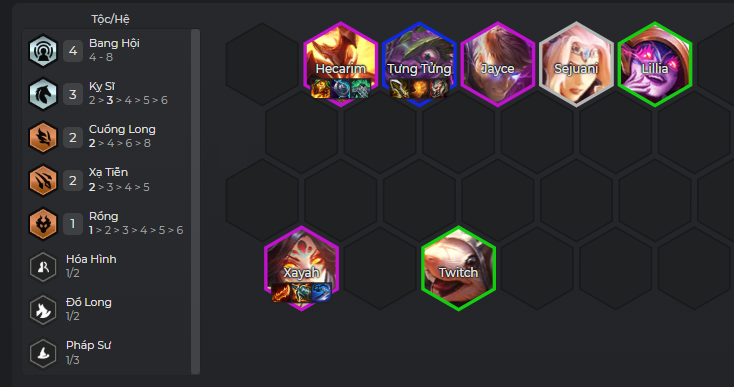 Cách chơi đội hình Bang Hội Tưng Tửng DTCL Mùa 7.5