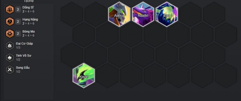 Sắp xếp và lựa chọn tướng đầu trận