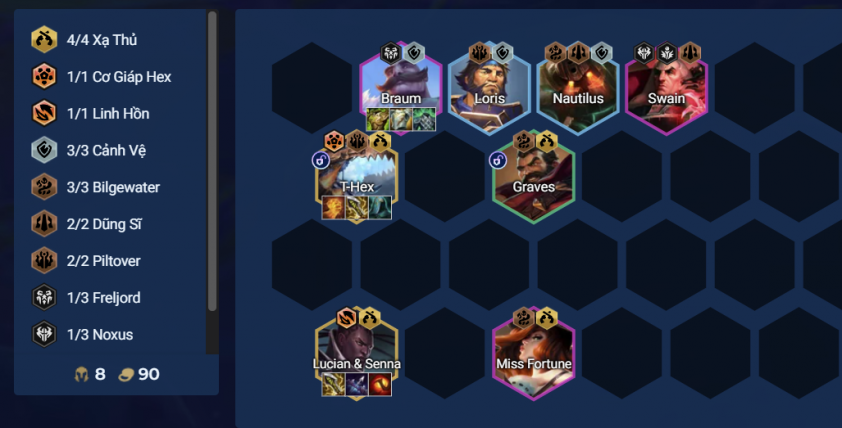 Đội hình Xạ Thủ DTCL Mùa 16 cuối game