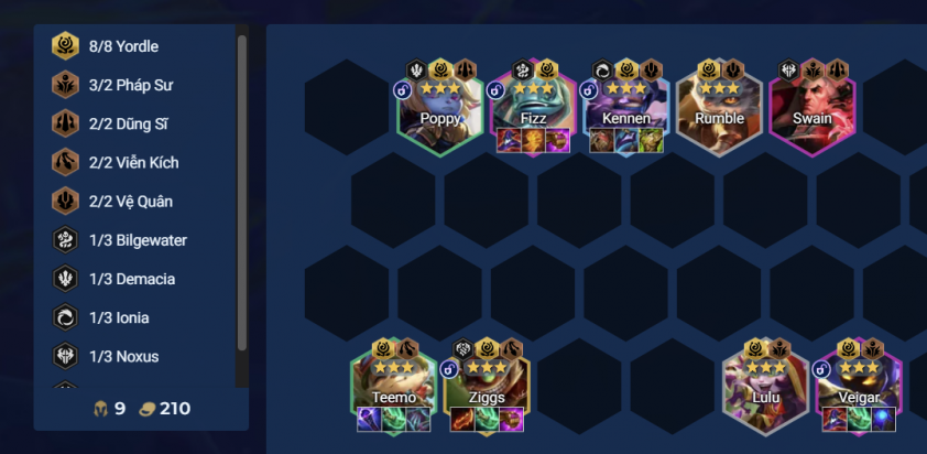 Đội hình Yordle cơ bản trong DTCL Mùa 16