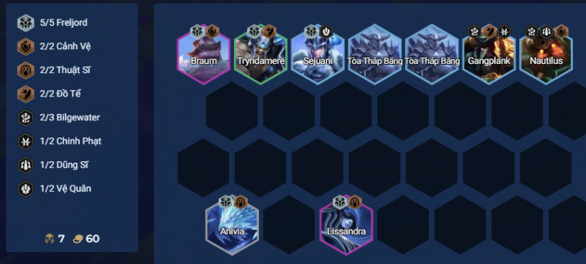 Đội hình Thuật Sĩ Freljord giữa game