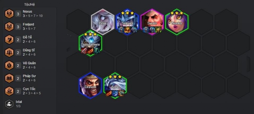 Hình ảnh đội hình Tryndamere Freljord trong DTCL mùa 16