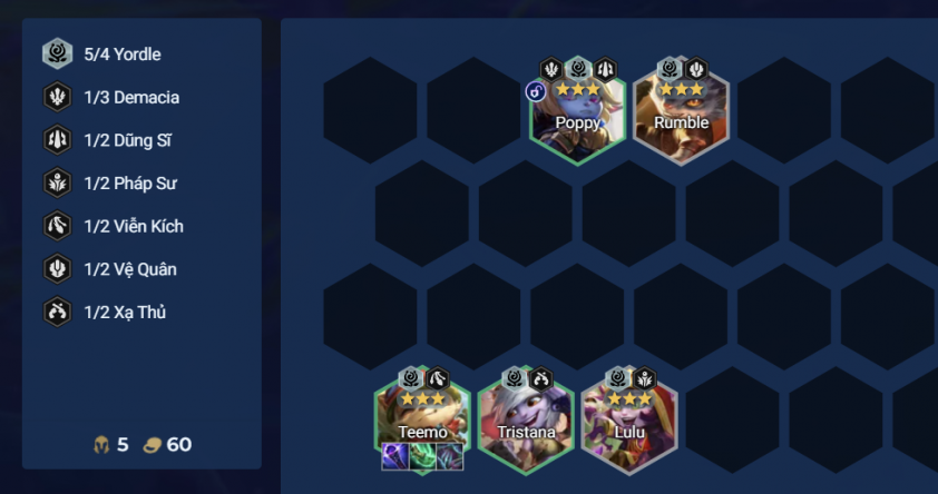 Chiến thuật đầu game với đội hình Yordle DTCL Mùa 16