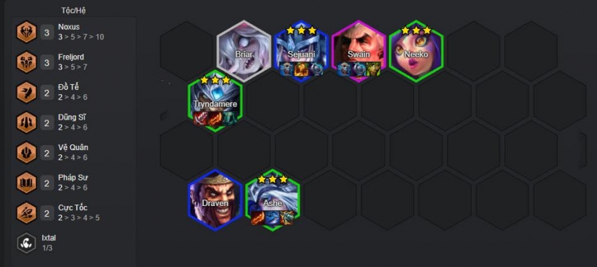 Hoàn thiện đội hình cuối trận bằng Swain và Kindred